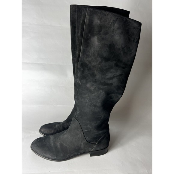 STUART WEITZMAN Size 6.5 KNEEZIE Black Suede Knee High Tall Boots - Picture 3 of 9